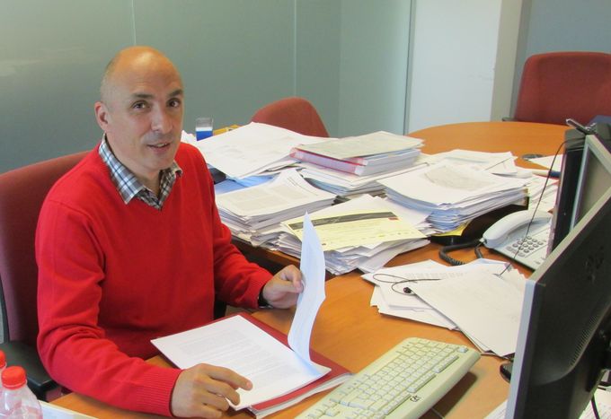 David Salgado Fernández, en su despacho en el INE 