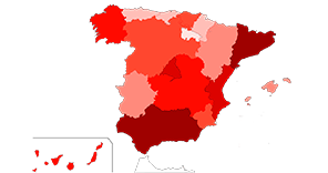 Image Statistics of the Autonomous Communities
