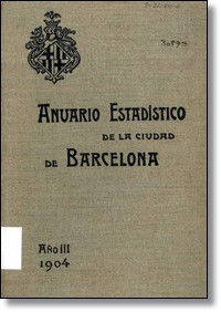 Portada: ANUARIO estadístico de la ciudad de Barcelona, 1902-1917