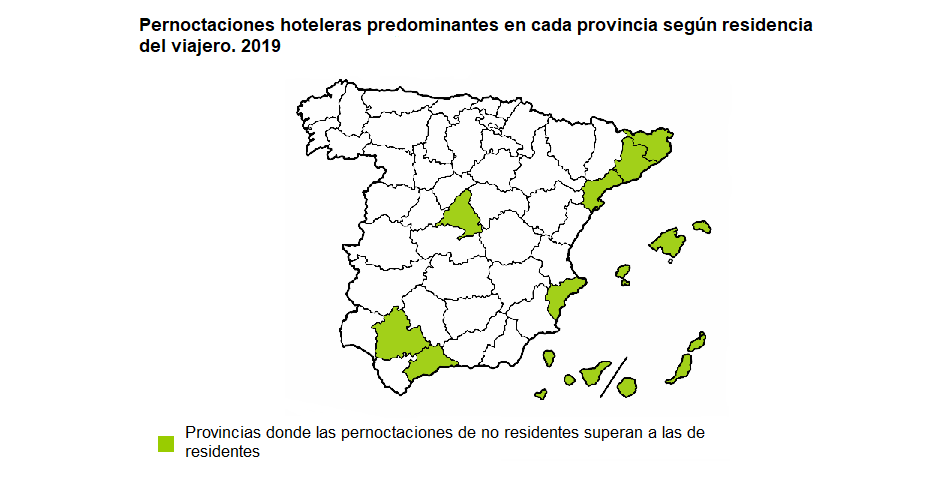 Mapa provincias según residencia predominante