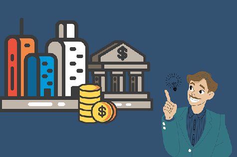 ilustración negocios bancos